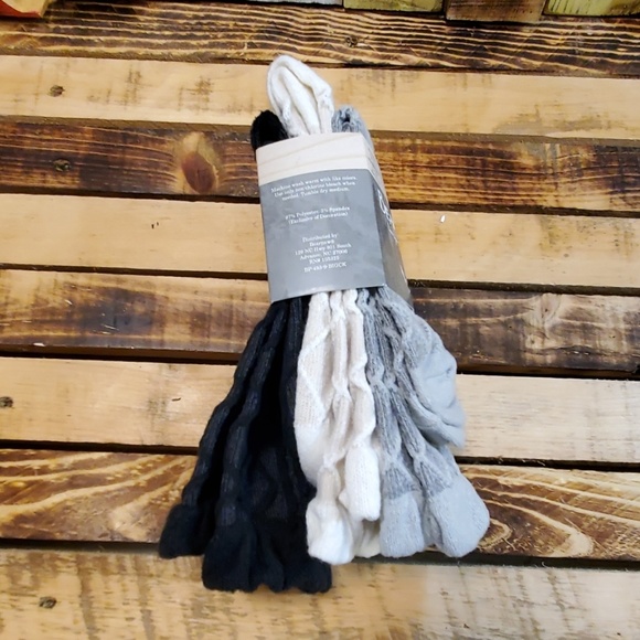 BearPaw Bootsocks 3 Pair B/C/G Womens 9-11 - Picture 5 of 8